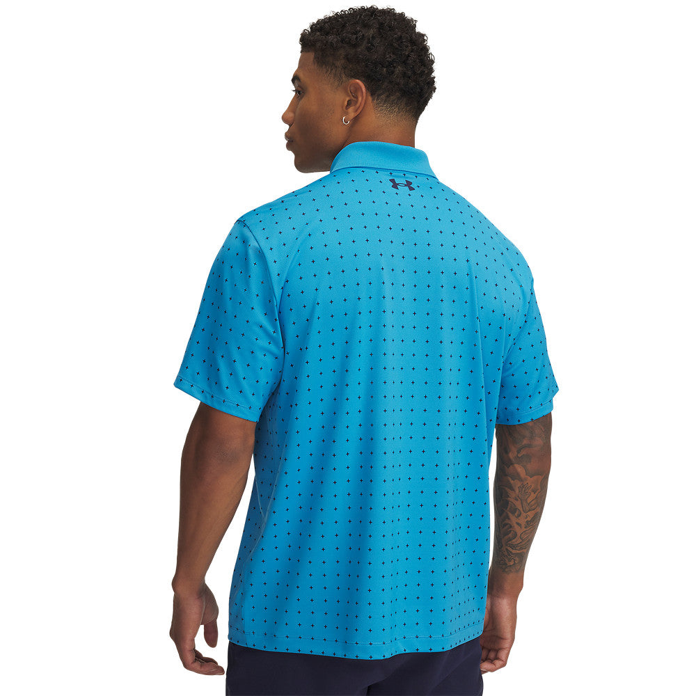 Polo Homme Golf Under Armour Matchplay Imprimé Ether Blue
