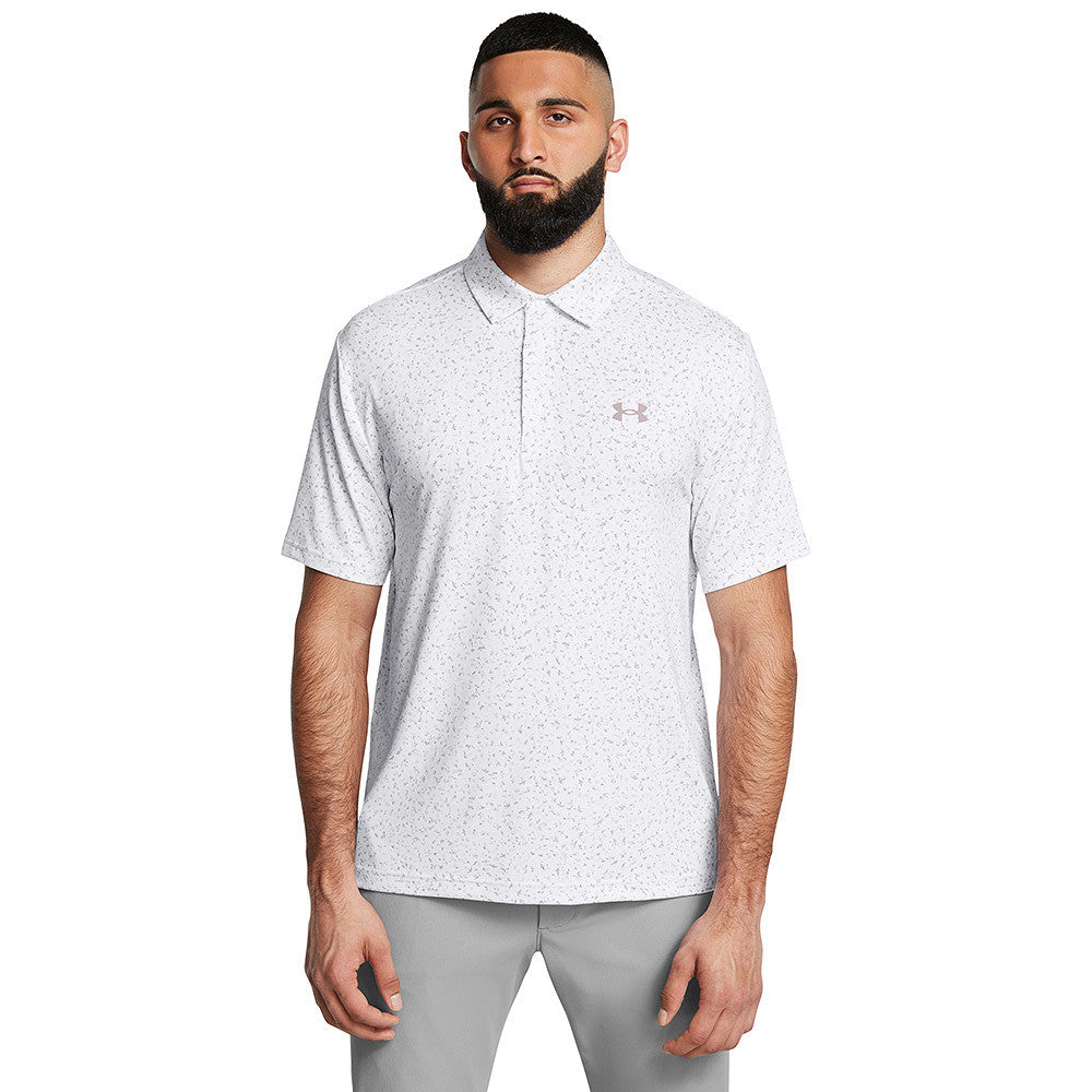 Under Armour Playoff 3.0 Printed Polo White / / Tetra Gray