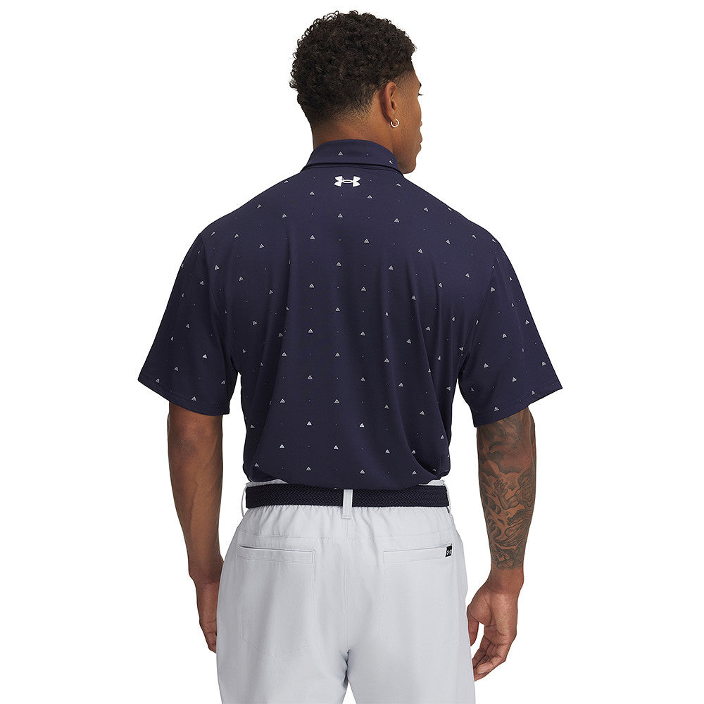 Polo Golf Homme Under Armour Playoff 3.0 Imprimé Bleu