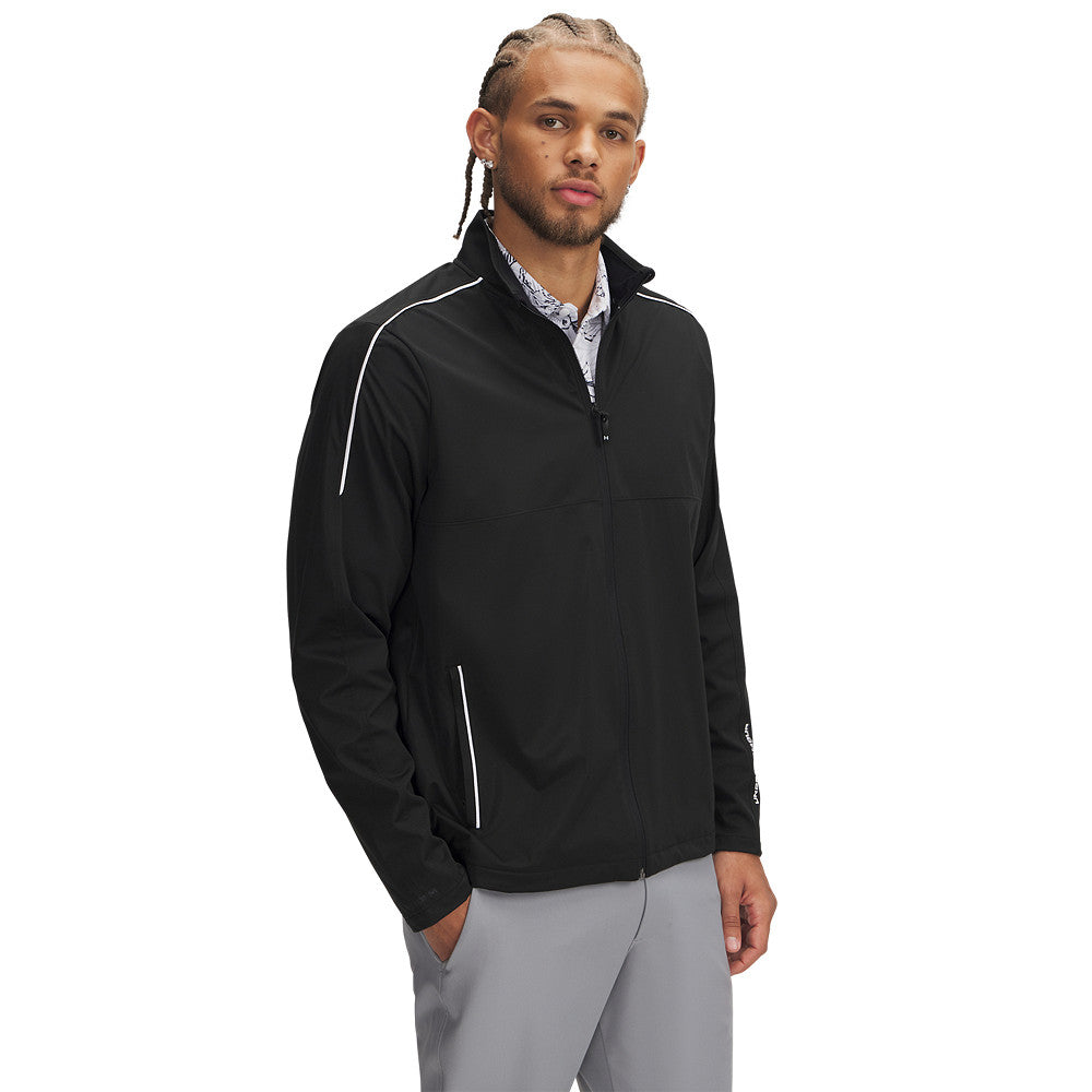 Veste de golf coupe-vent Under Armour à zip intégral pour homme