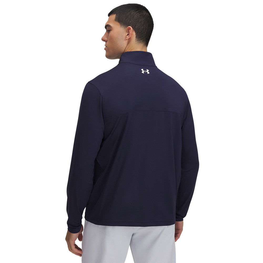 Herren Golfshirt Under Armour T2G 1/4 Reißverschluss Langarm Blau