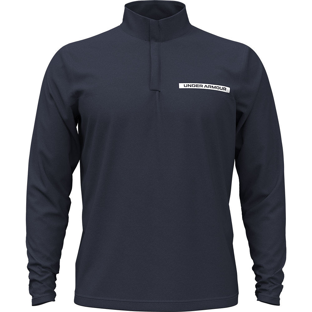 Herren Golfshirt Under Armour T2G 1/4 Reißverschluss Langarm Blau
