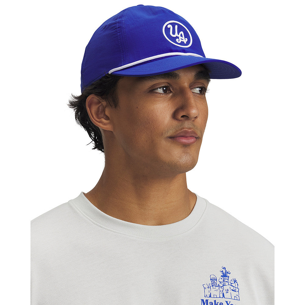 Cappelino Golf Under Armour Drive 5 Panel Snapback Royal/Bianco Uomo