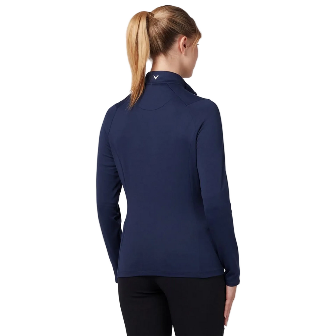 CallawayThermal Langarm Fleece-gefüttertes Jersey Poloshirt