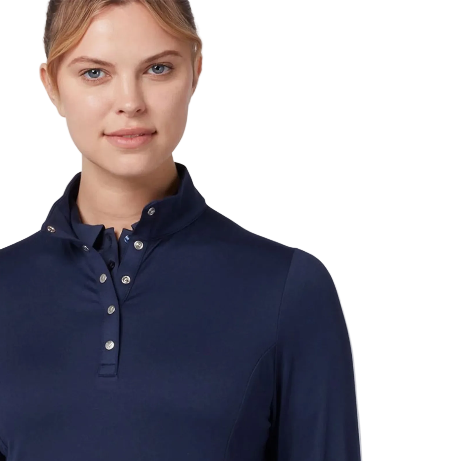 CallawayThermal Langarm Fleece-gefüttertes Jersey Poloshirt