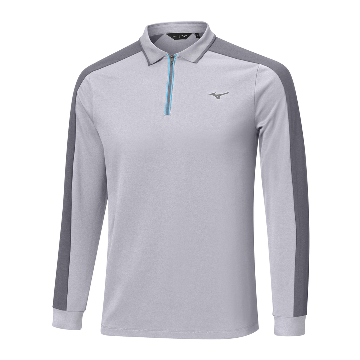 Mizuno Showdown Langarm-Golfpolo Blau