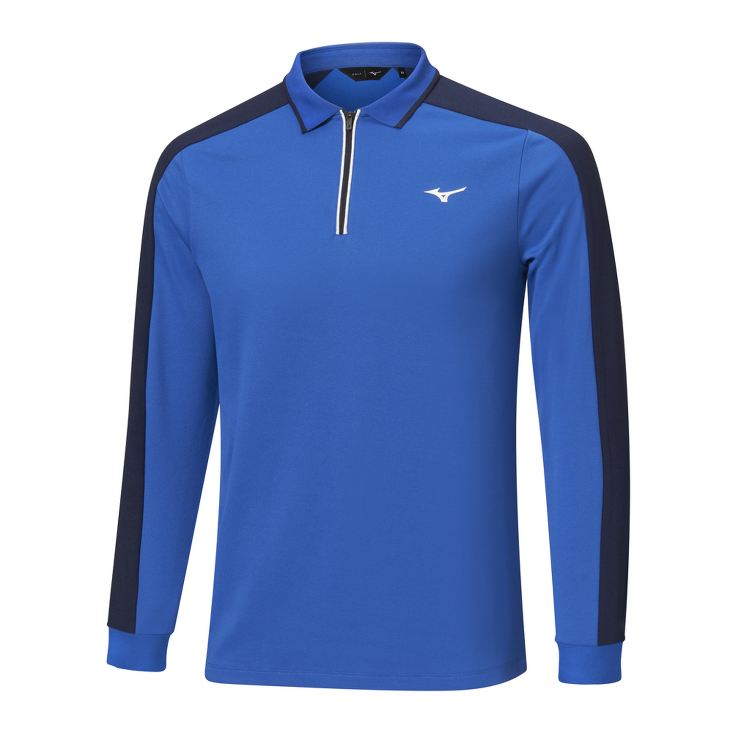 Polo Manica Lunga Golf Mizuno Showdown Blu