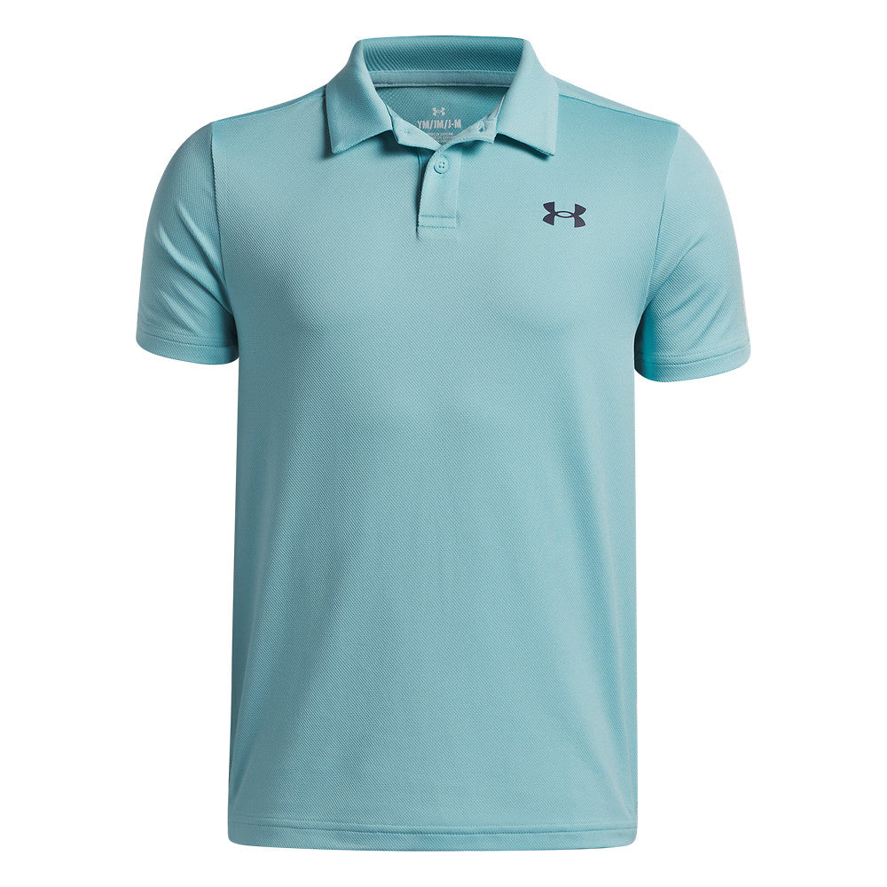 Polo Golf Junior Under Armour Matchplay Azzurra