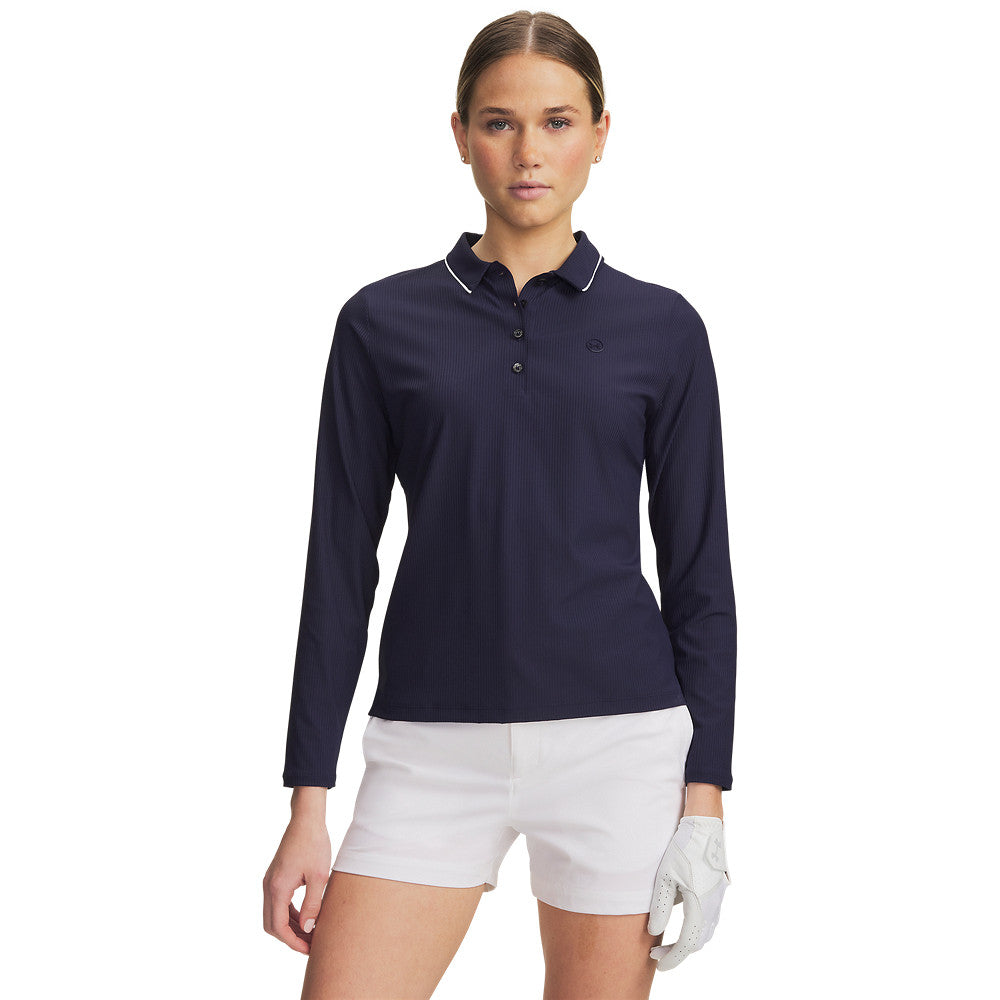 Under Armour Drive Chill Poloshirt mit langen Ärmeln – Damen