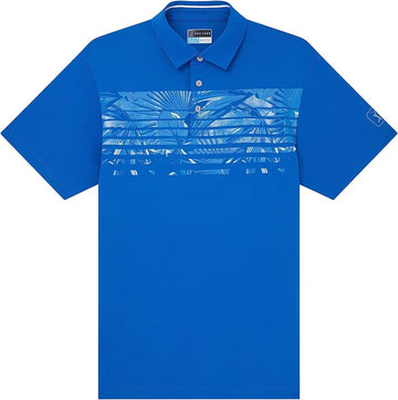 Pga Tour Engineered Tropical Print Polo
