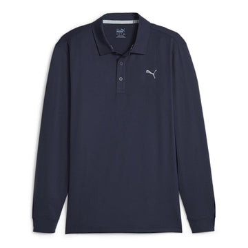 Polo Golf Uomo Puma Cloudspun Manica Lunga Blu