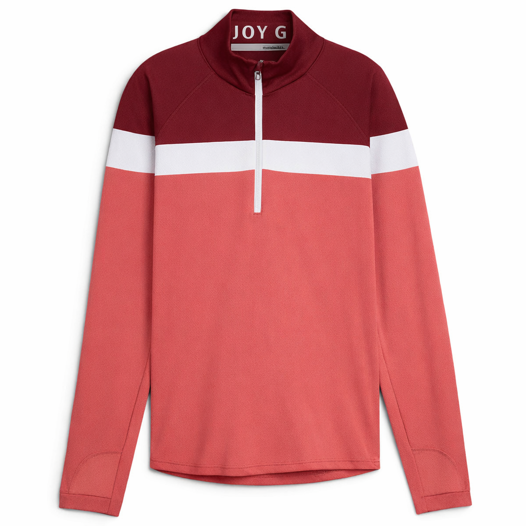 Golfshirt für Damen Puma Lightweight 1/4 Zip – Rot / Lachs