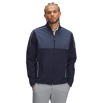 Giacca Antivento Golf Uomo Under Armour Full Zip Blu