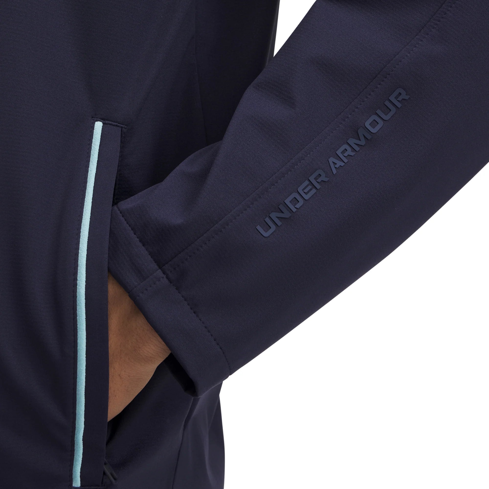 Giacca Antivento Golf Uomo Under Armour Full Zip Blu