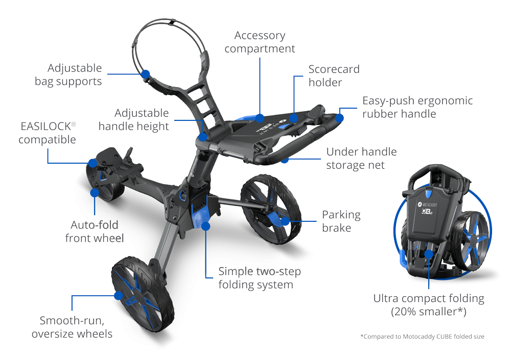 Motocaddy QB2 Carrello Manuale