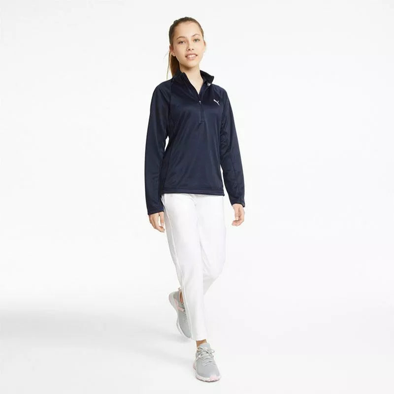 Pull de golf PUMA pour fille avec zip 1/4