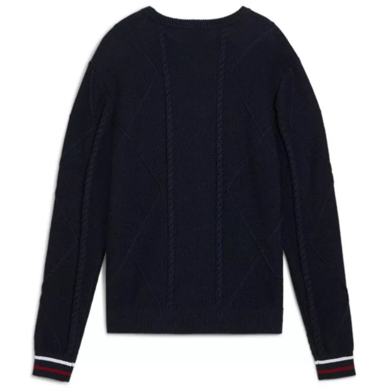 Damen-Golfpullover Puma Kate Kabelstrick