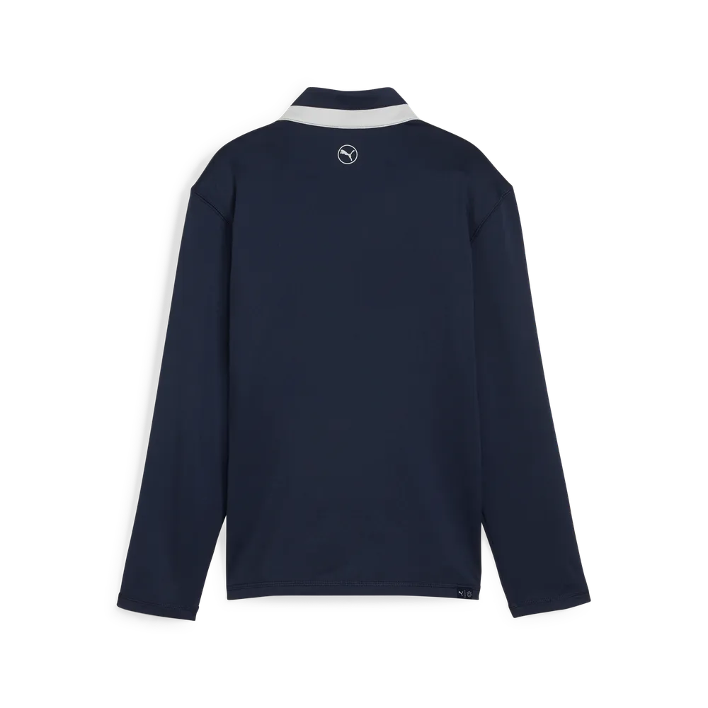Suéter de golf junior PUMA ligero con cremallera de 1/4