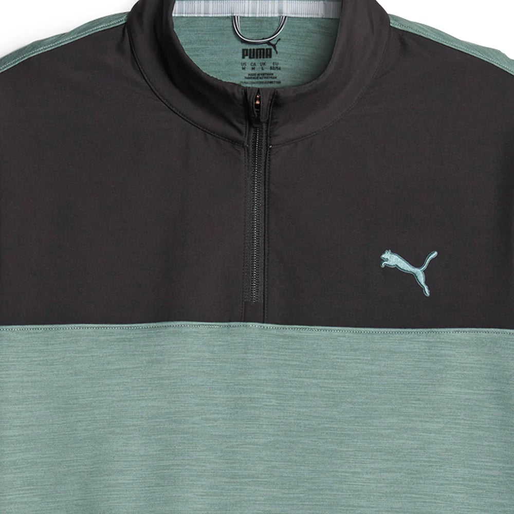 Felpa Leggera Golf Uomo Puma Cloudspun Colourblock 1/4 Zip