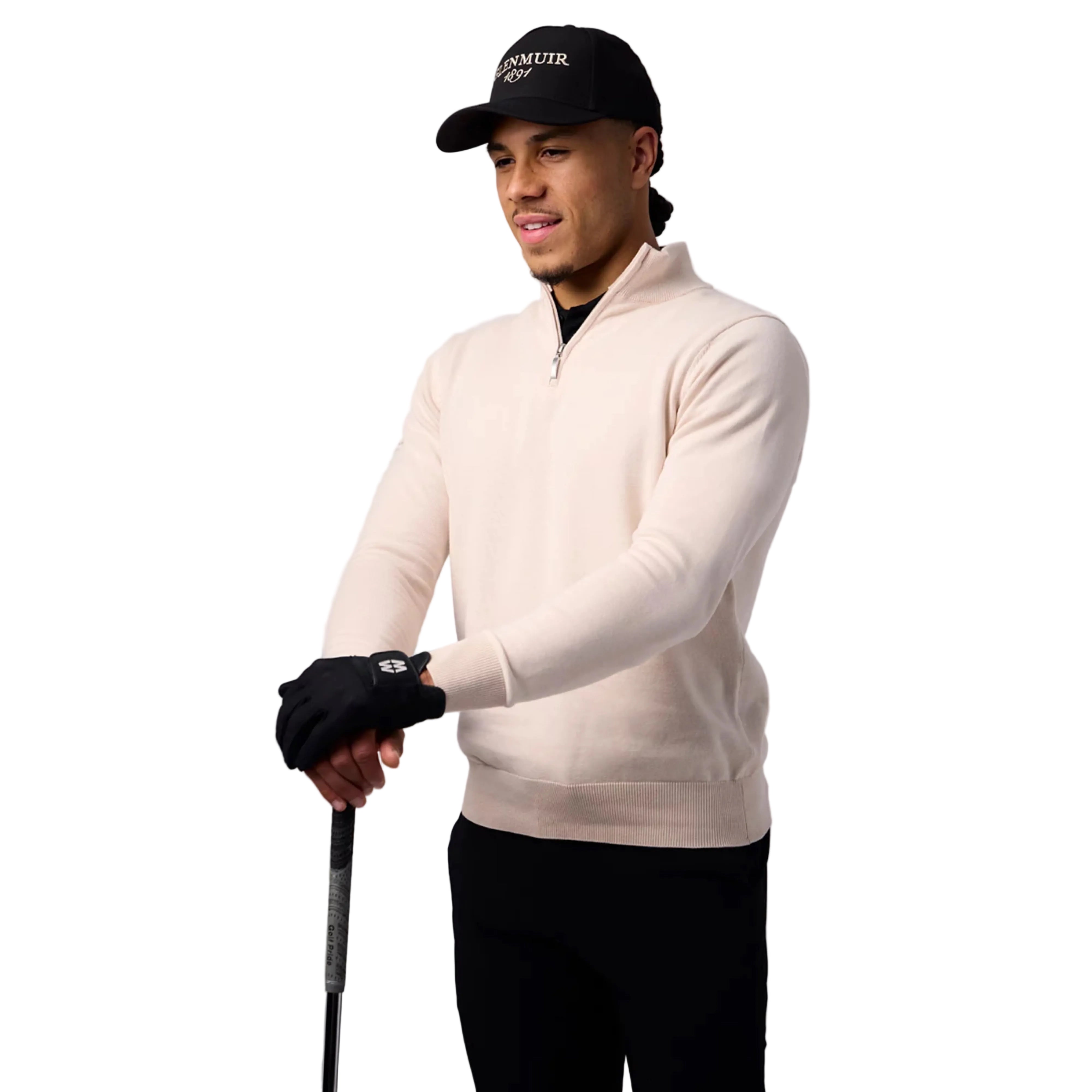 Glenmuir Devon 1/4 Zip Maglione in Cotone