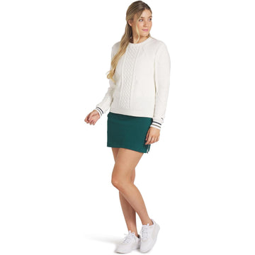 Damen-Golfpullover Puma Kate Kabelstrick